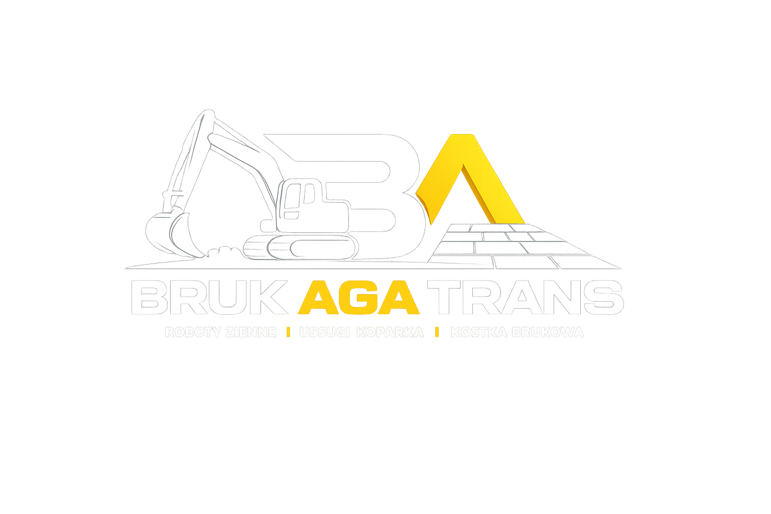 Logo firmy Bruk-Aga-Trans – usługi koparką i brukowanie Długołęka